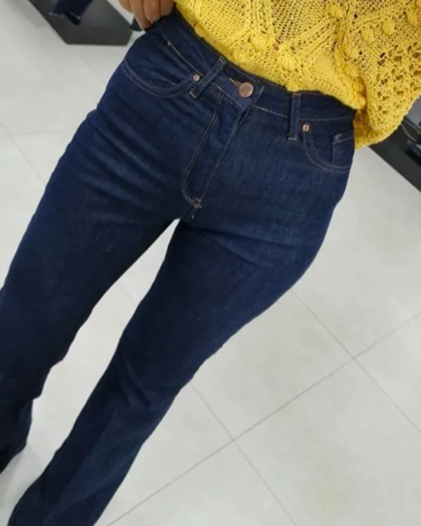 İspanyol Paça İndigo Jeans