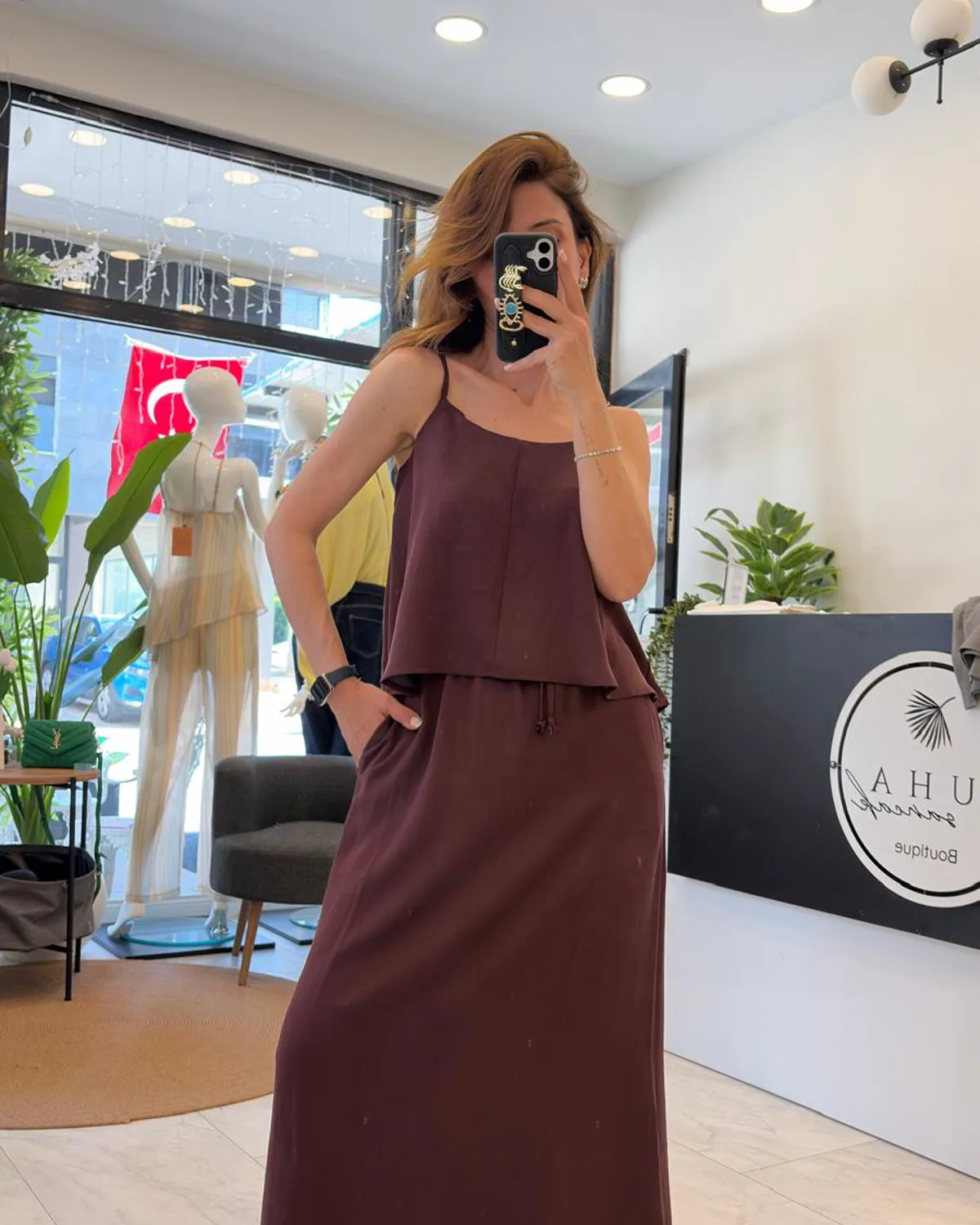 Tencel Etek Bluz Takım