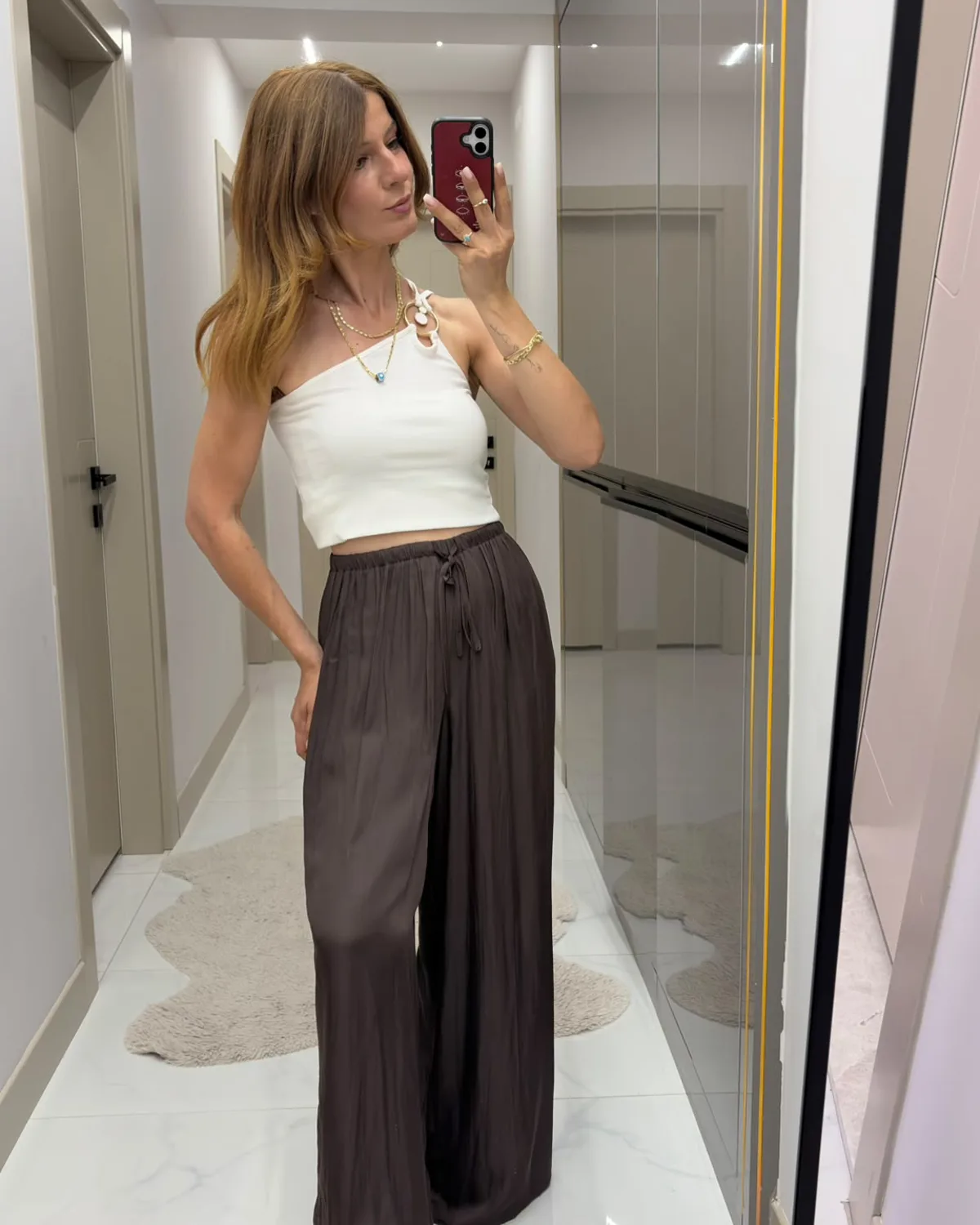 Marka Model Saten Pantolon